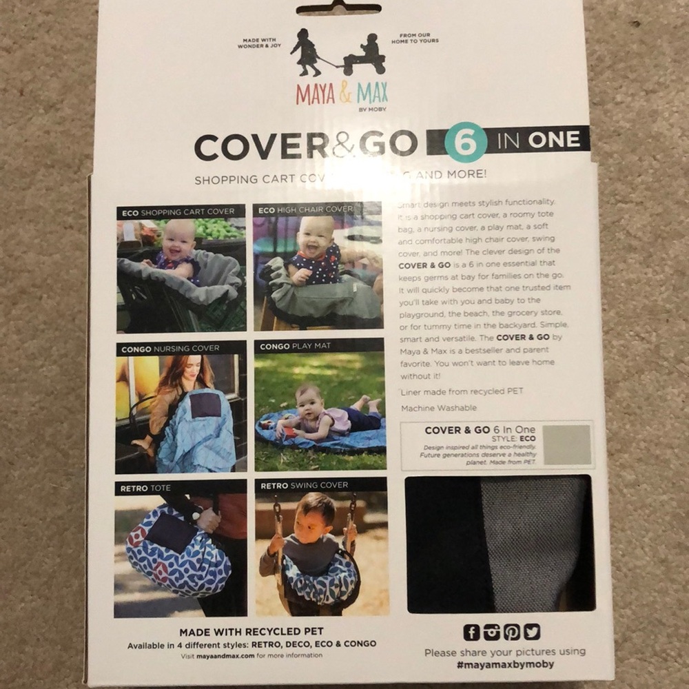 6-in-1 Shopping cart cover - Picture 2 of 2